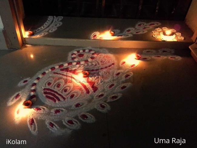 Rangoli: Karthigai kolangal