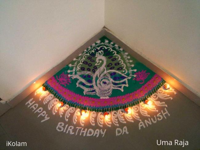 Rangoli: Happy bday anush