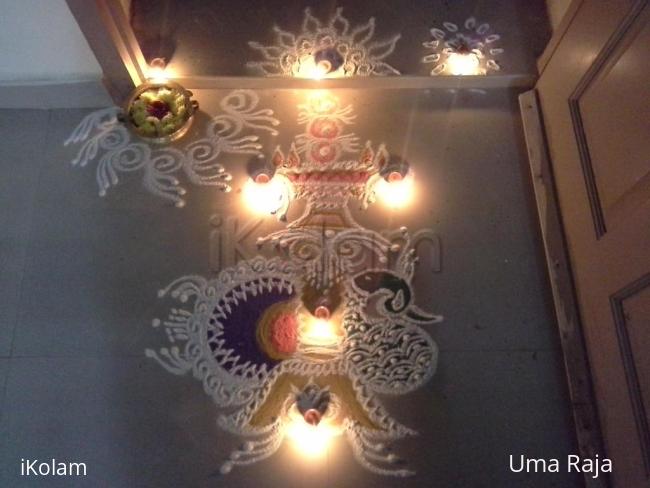 Rangoli: Karthigai kolangal