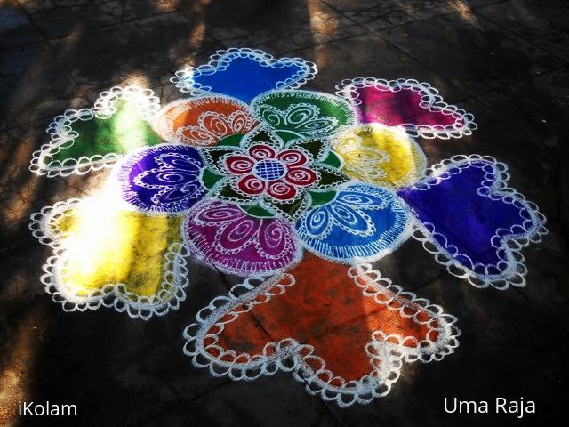 Rangoli: color florals