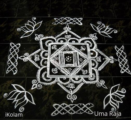 Rangoli: kitchen maakolam