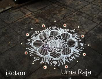 Rangoli: friday diyas