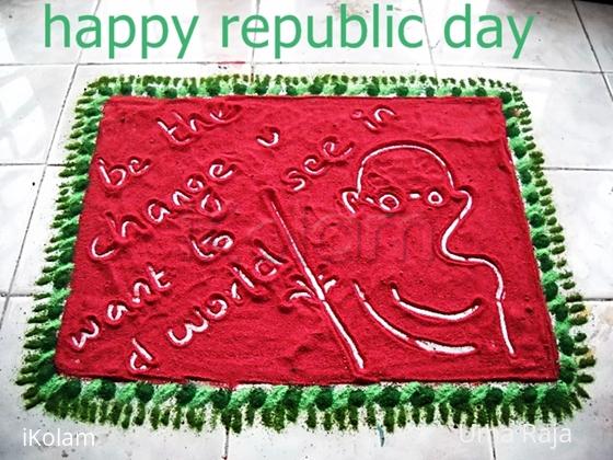 Rangoli: happy republic day2