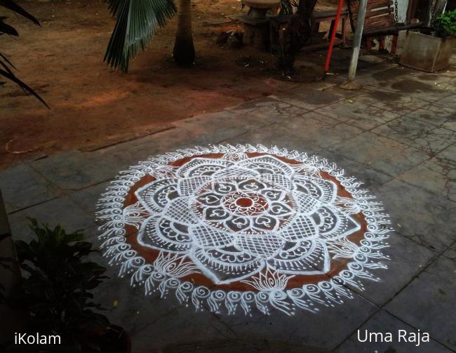 Rangoli: tuesday kaavi kolam