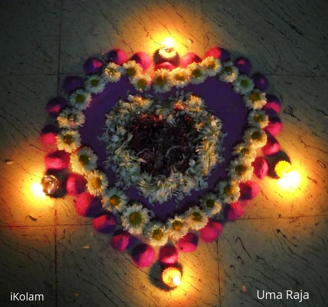 Rangoli: valentines day