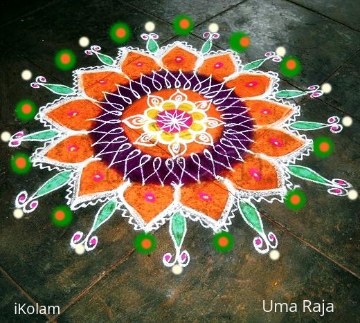 Rangoli: drizzling dots