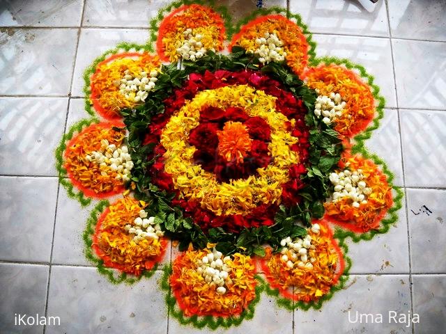 Rangoli: happy onam