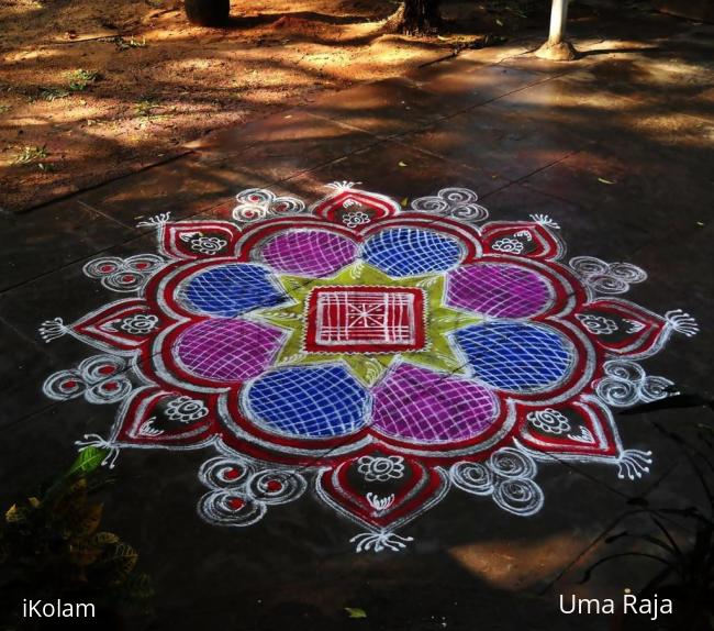 Rangoli: margazhi day 25