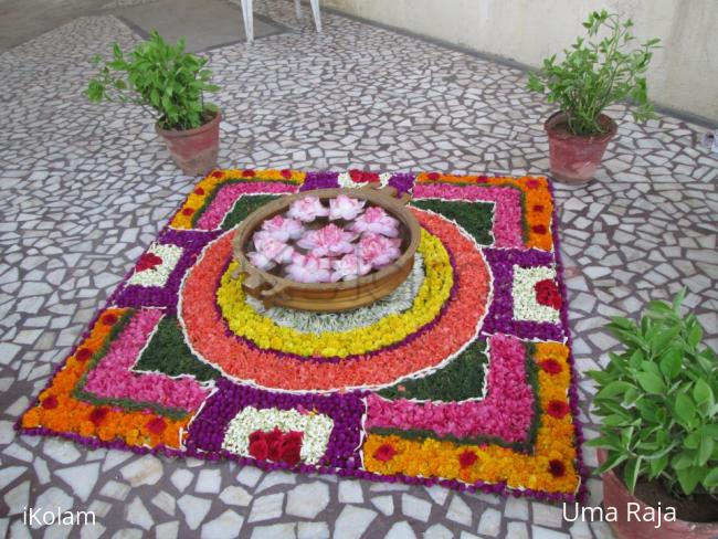 Rangoli: wedding pookolam