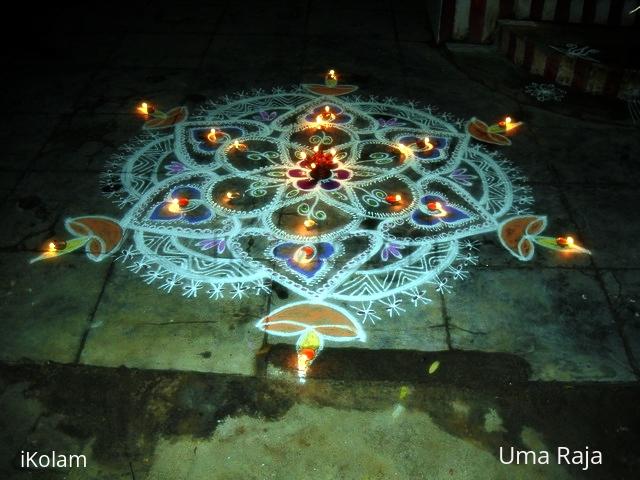 Rangoli: century kolam(karthigai kolam)