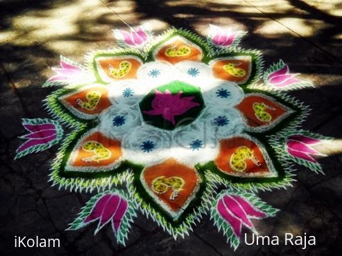 Rangoli: republic day kolam