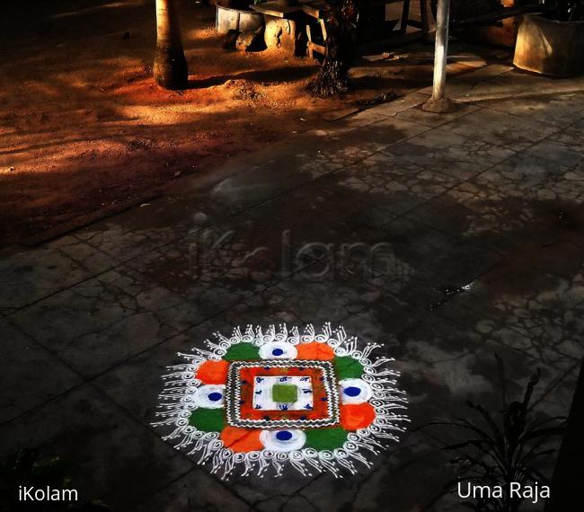 Rangoli: happy republic day 