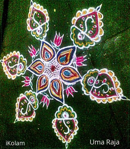 Rangoli: vijayadasami kolam