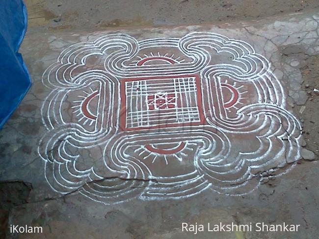 Rangoli: aadi tuesday kolam