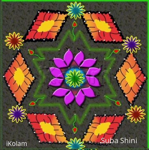 Rangoli: dotted kolam