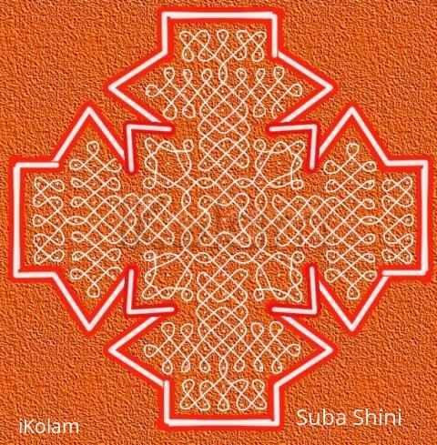 Rangoli: sikku kolam 84