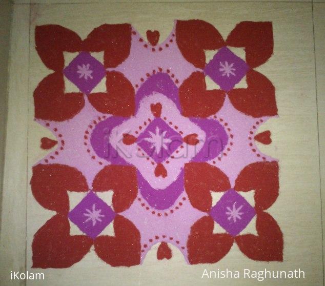 Rangoli: Valentine's day rangoli