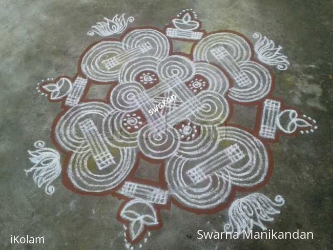 Rangoli: Margazhi 2014-2015::Day 8:: Padi Kolam