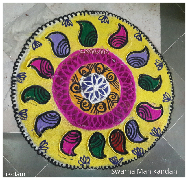 Rangoli: Margazhi day 3 freehand