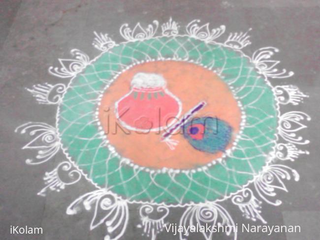 Rangoli: Janmashtami rangoli 2012