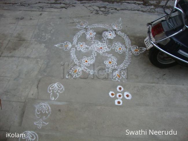 Rangoli: small design done on ugadi