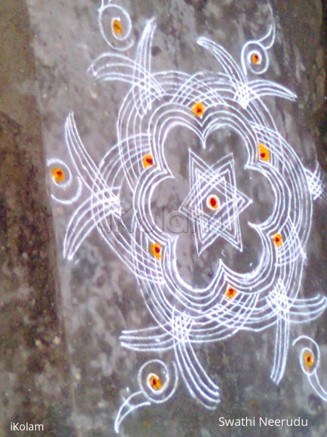 Rangoli: free hand 