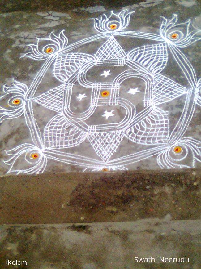 Rangoli: inspired free hand