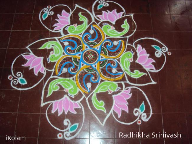 Rangoli: rangoli during varamahalakshmi pooja