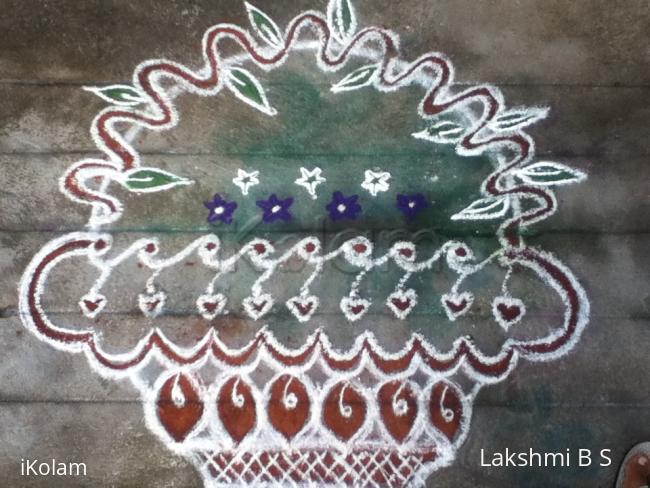 Rangoli: Flower basket