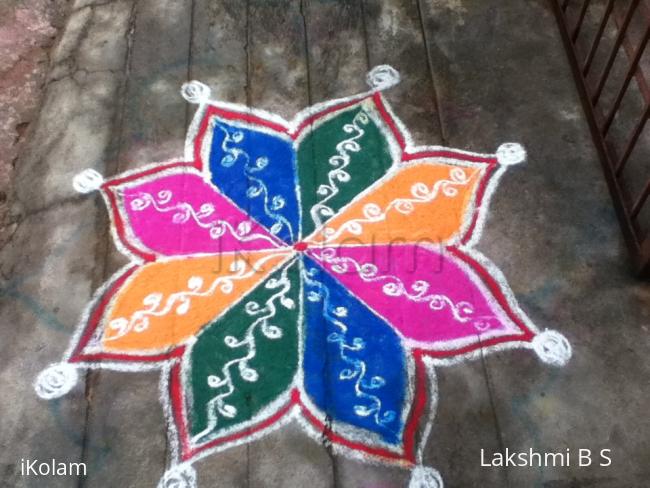 Rangoli: star rangoli