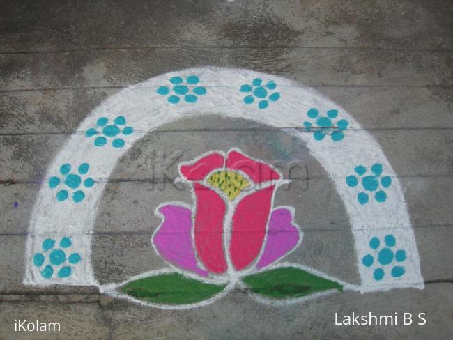 Rangoli: a rose for u 