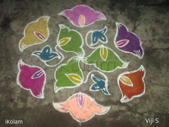 Rangoli: simple kolam