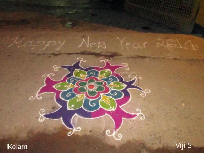 Rangoli: my new year rangoli