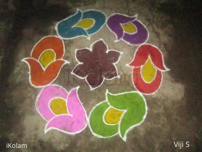 Rangoli: margazhi kolam