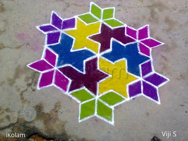 Rangoli: line kolam