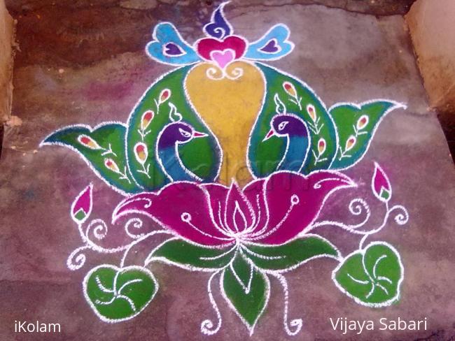 Rangoli: free hand drawing