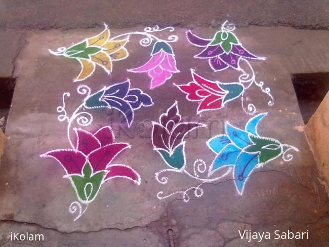 Rangoli: dotted kolam