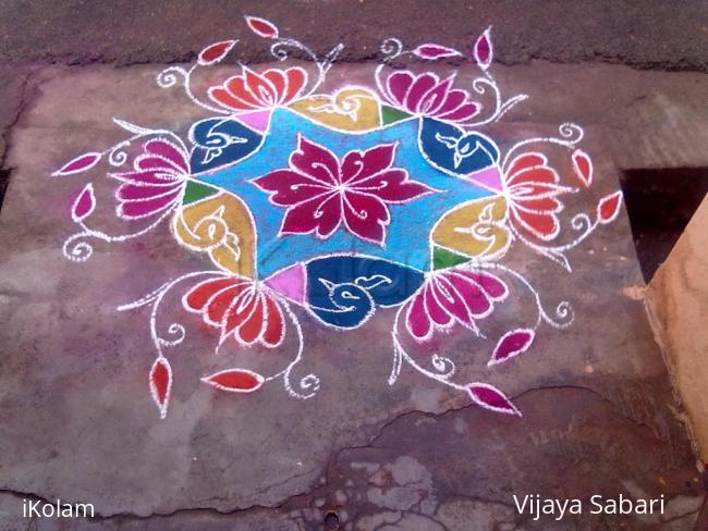 Rangoli: dotted kolam