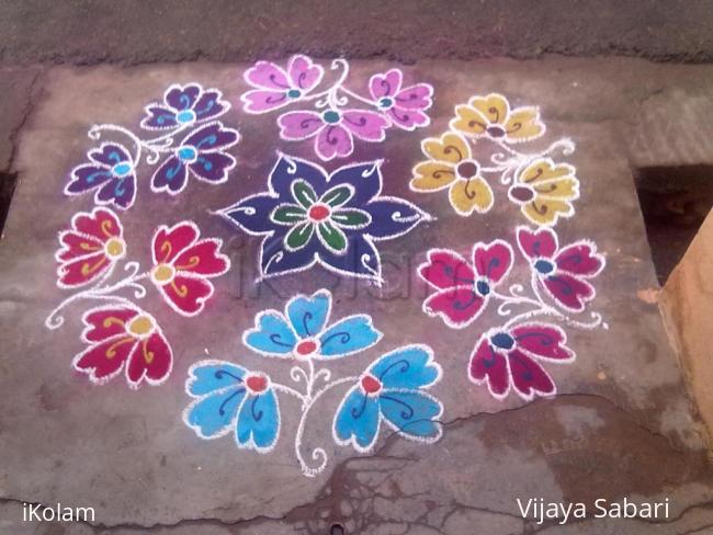 Rangoli: dotted kolam