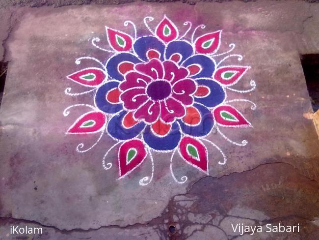 Rangoli: free hand drawing