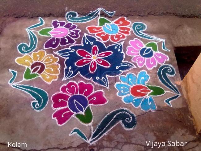 Rangoli: dotted kolam