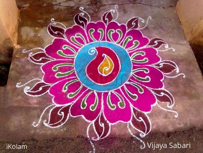 Rangoli: free hand drawing