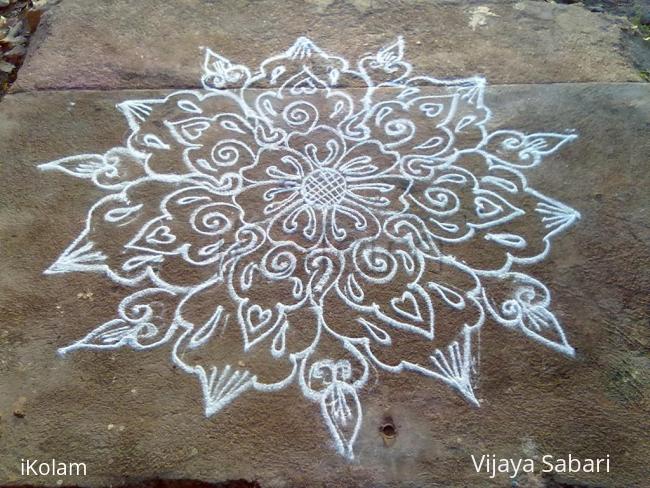 Rangoli: free hand style