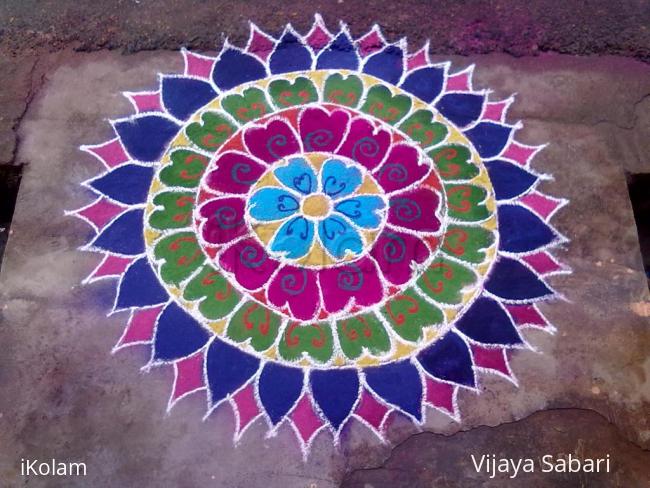 Rangoli: free hand drawing