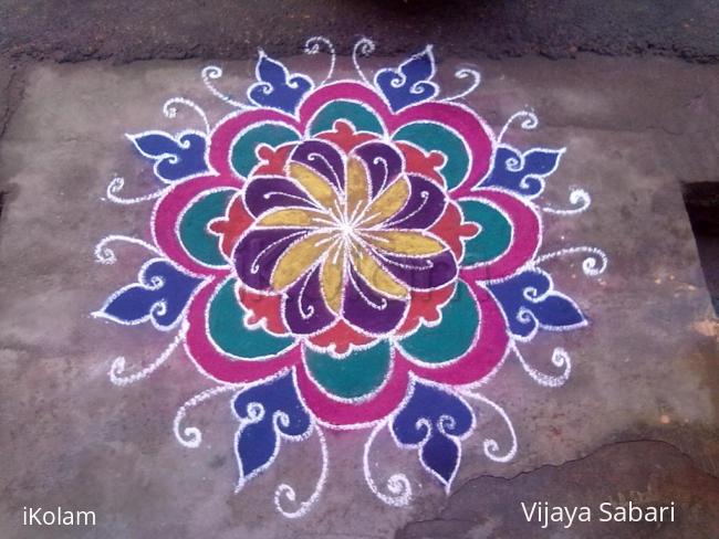 Rangoli: free hand drawing