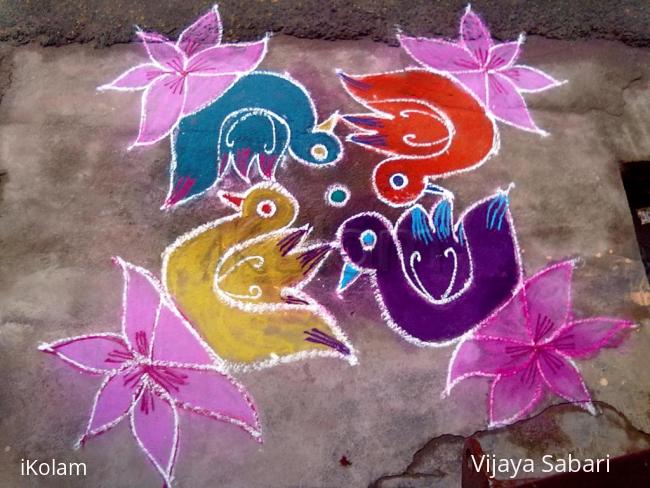 Rangoli: dotted kolam