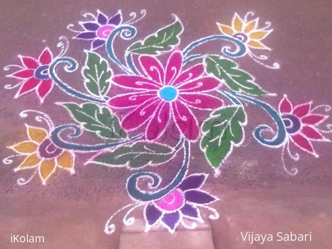 Rangoli: free hand rangoli