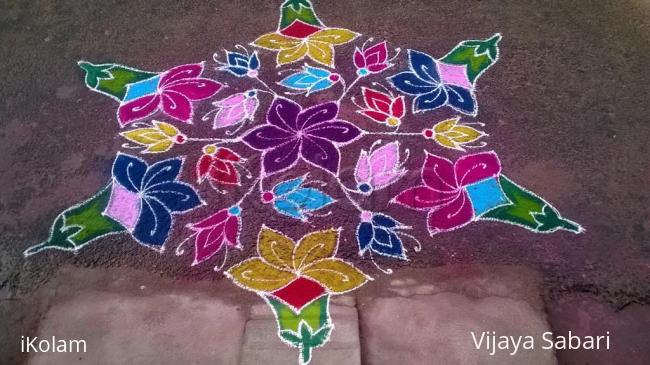 Rangoli: dotted kolam