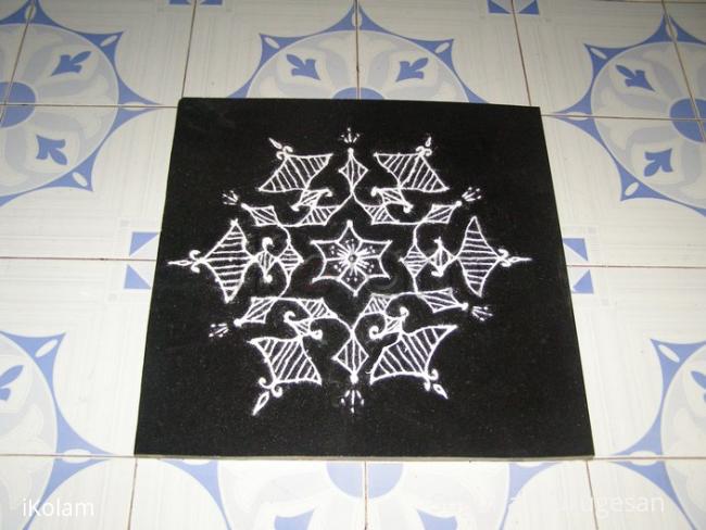 Rangoli: dotted kolam