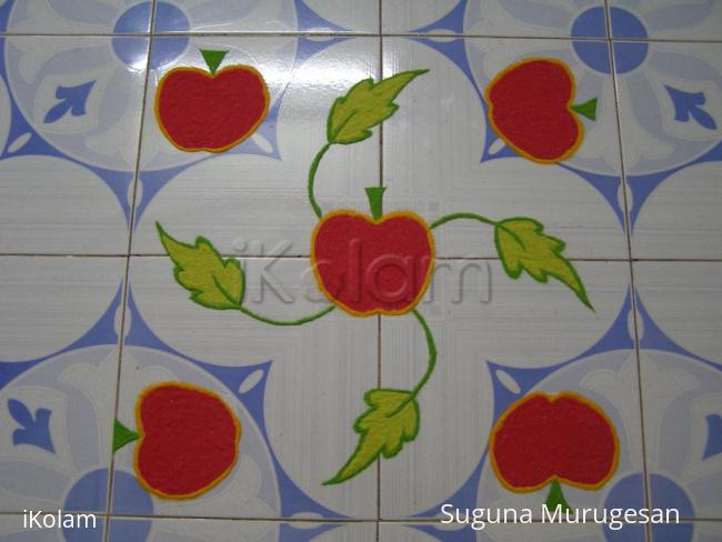 Rangoli: apple rangoli